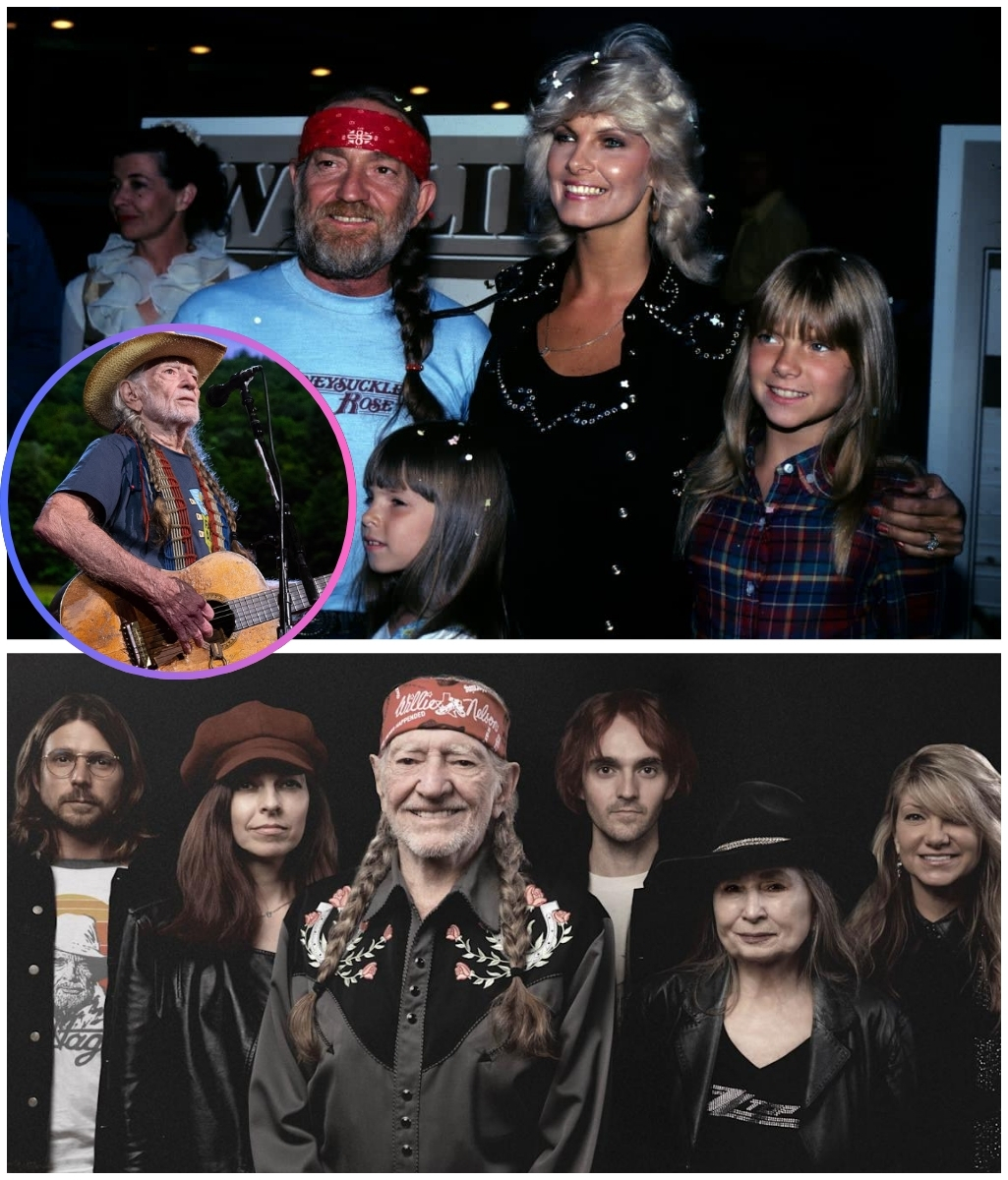 Willie Nelson — For over 70 years on stage, but his heart has always belonged to family. Music and love have never been apart, creating an eternal legacy.